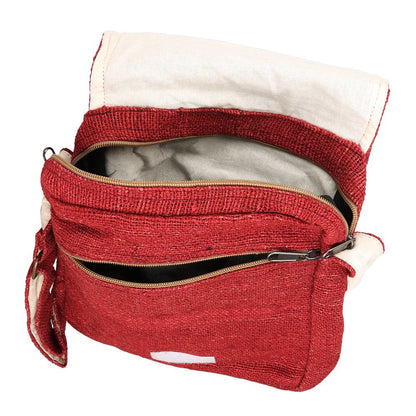 Himalayan Hemp Messenger Shoulder Bag - 10" x 11"