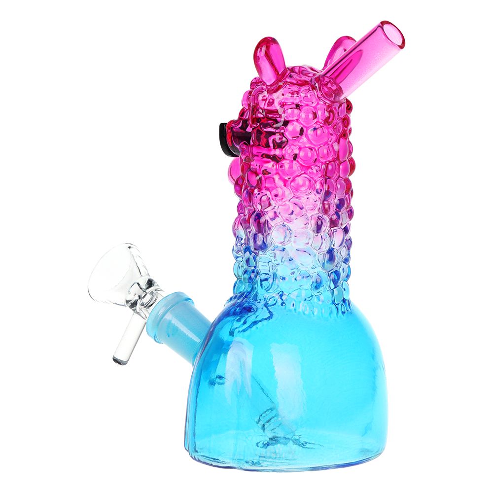 SesGear Laid Back Llama Water Pipe - 6" / 14mm 3ct F / Assorted Ombre Colors