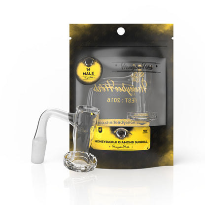 Honeybee Herb Black Line Quartz Bangers - All Joint Options