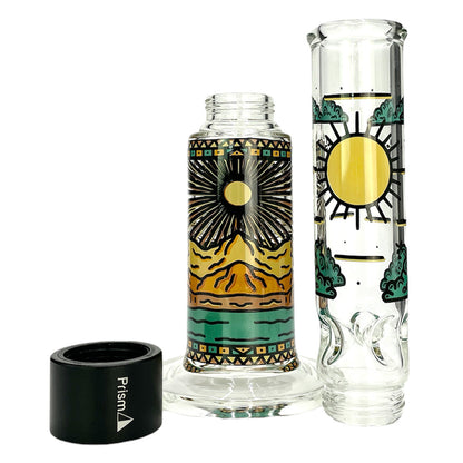 Prism Pipes 15” Desert Dream’n Honeycomb Perc Straight Tube Bong