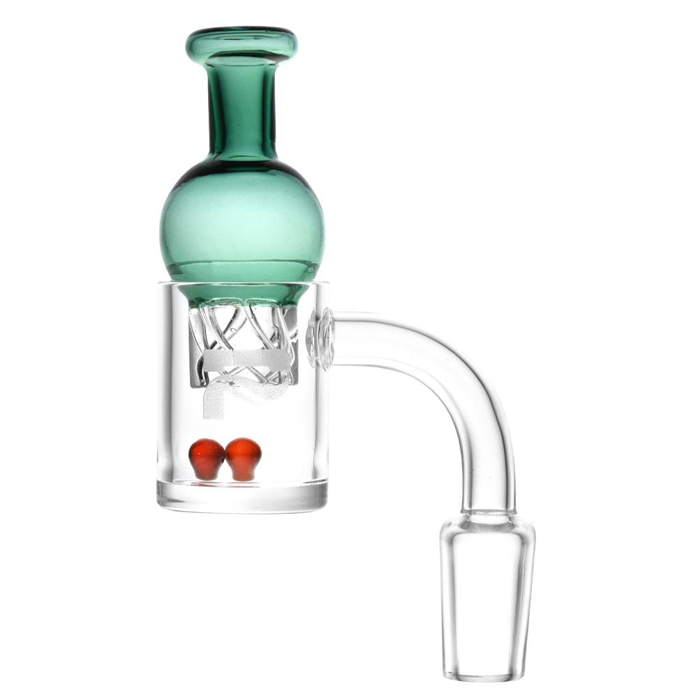 Pulsar Quartz Banger w. Helix Carb Cap (14mm, 90°)