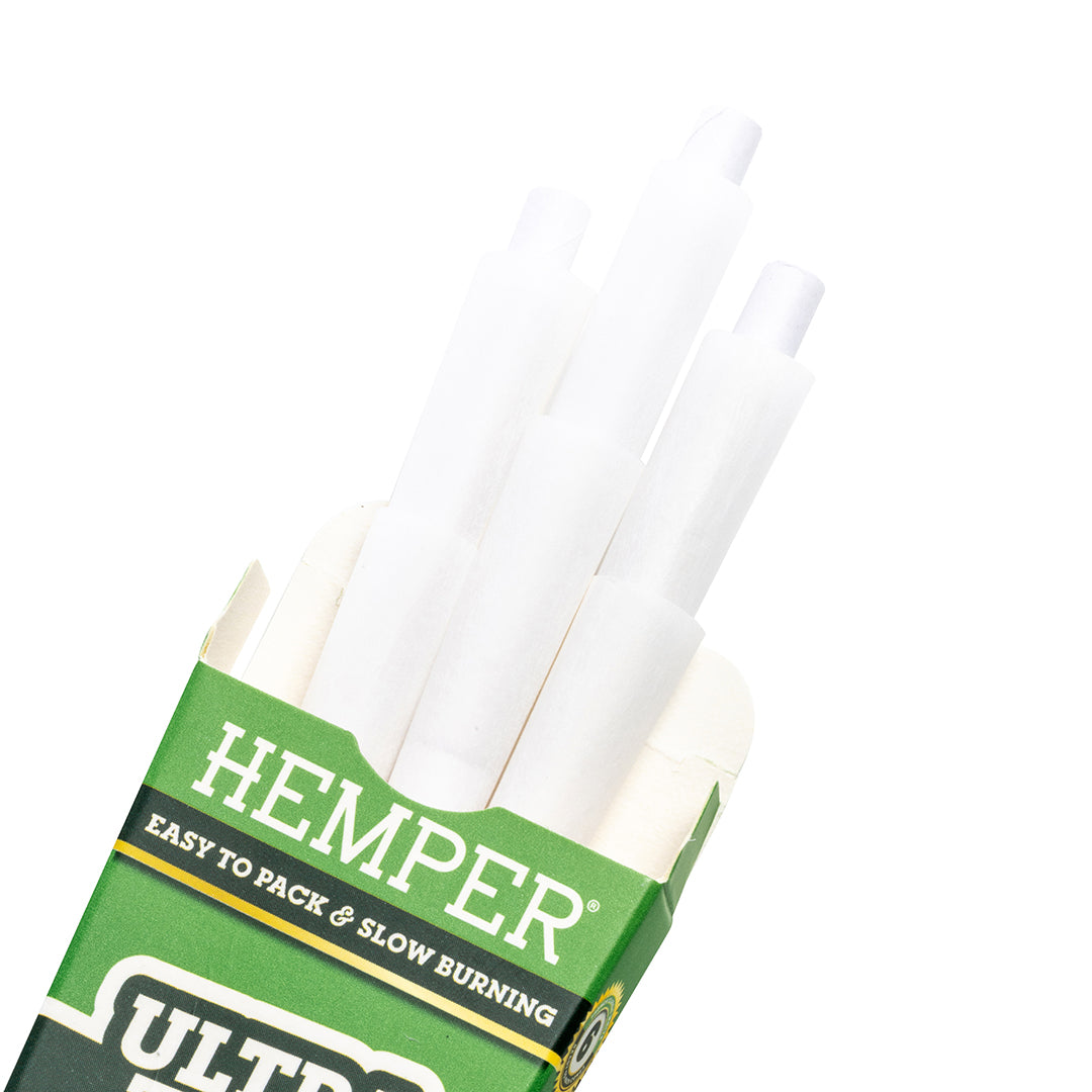 Hemper 6PK 1.25” Pre-Rolled Cones | French White Paper - 24ct Display